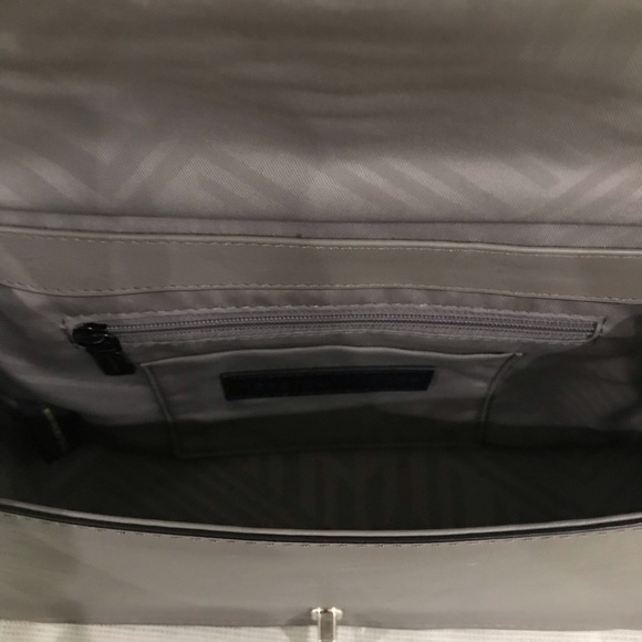 Rebecca Minkoff Geo Love Medium Chevron Crossbody Bag Gray/Taupe/Mushroom - Picture 14 of 14